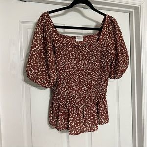 Size large crop top